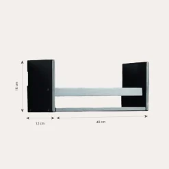 HOUTEN WANDPLANK u00abHETREu00bb | ZWART
