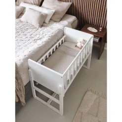 2-IN-1 CO SLEEPER / AANSCHUIFBEDJE u00abNUAGEu00bb | WIT