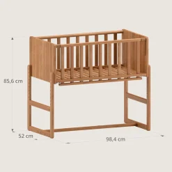 2-IN-1 CO SLEEPER / AANSCHUIFBEDJE u00abNUAGEu00bb | WALNOOT