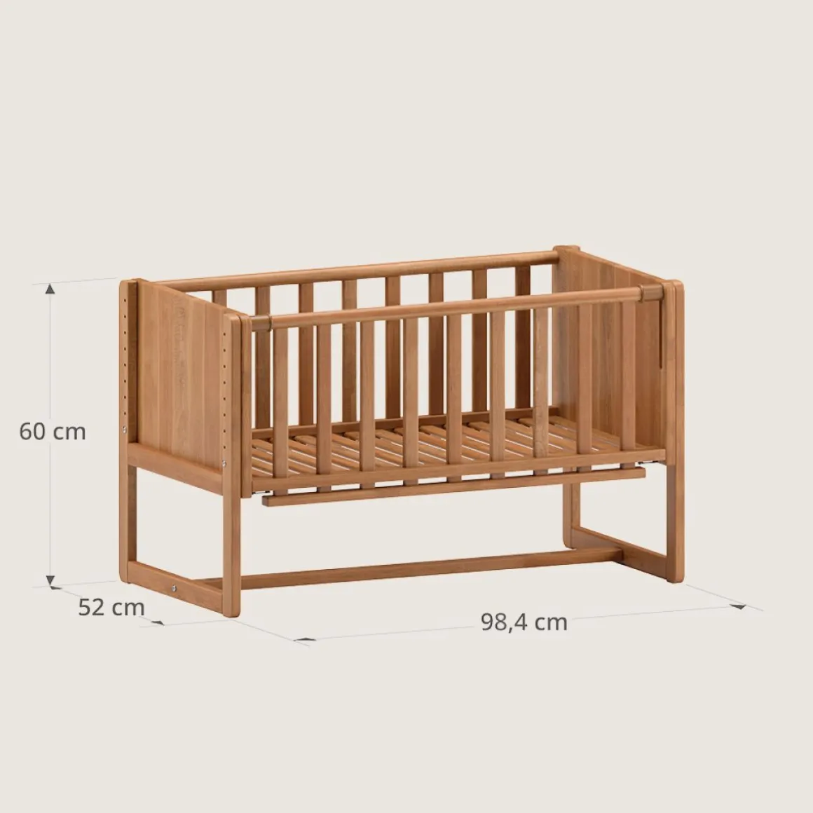 2-IN-1 CO SLEEPER / AANSCHUIFBEDJE u00abNUAGEu00bb | WALNOOT