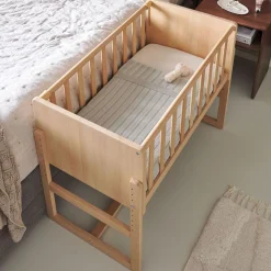 2-IN-1 CO-SLEEPER / AANSCHUIFBEDJE u00abNUAGEu00bb | NATUREL