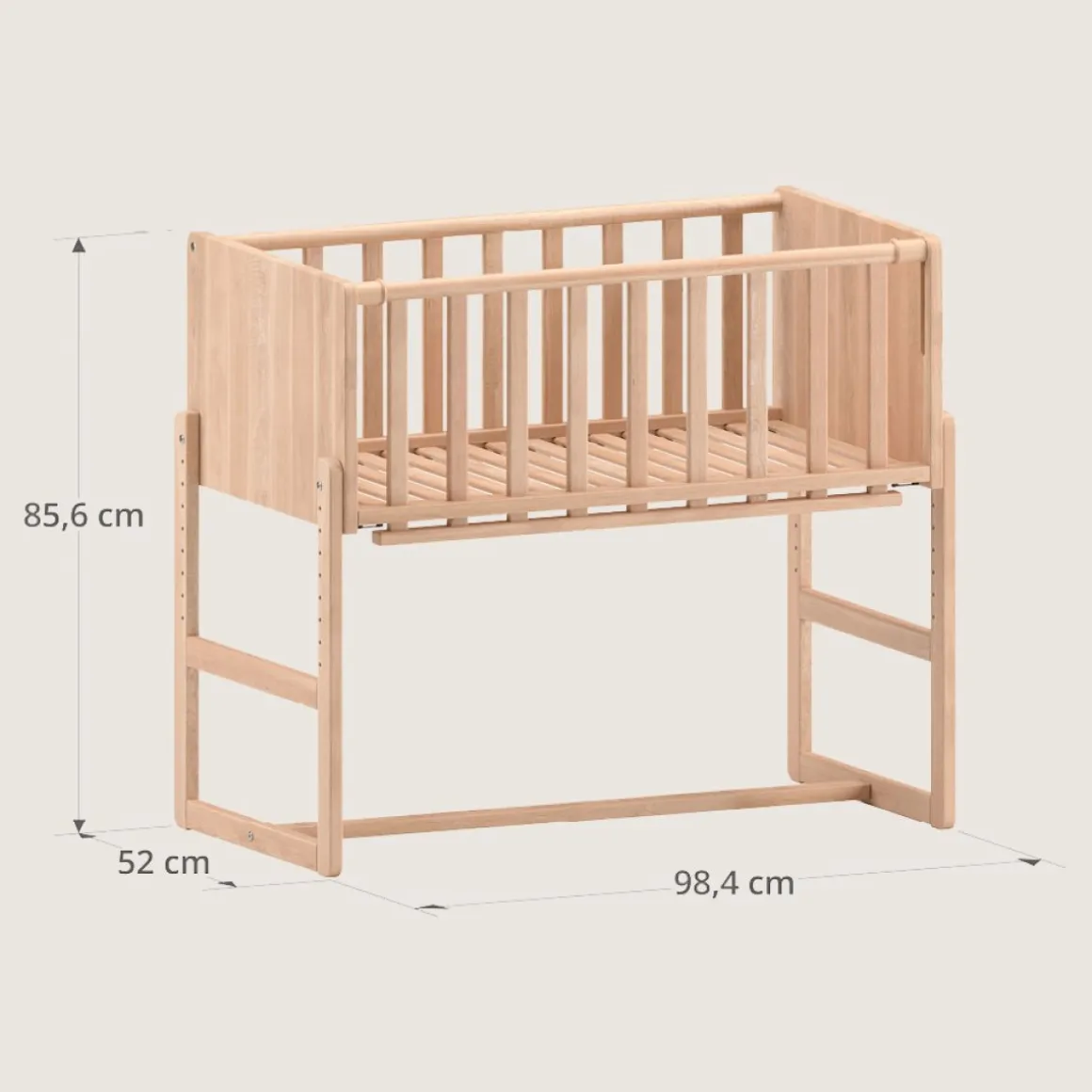 2-IN-1 CO-SLEEPER / AANSCHUIFBEDJE u00abNUAGEu00bb | NATUREL
