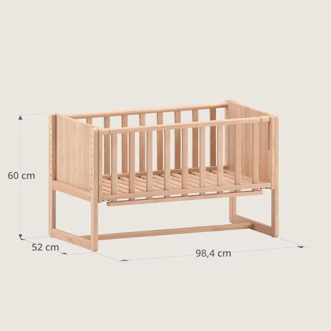 2-IN-1 CO-SLEEPER / AANSCHUIFBEDJE u00abNUAGEu00bb | NATUREL