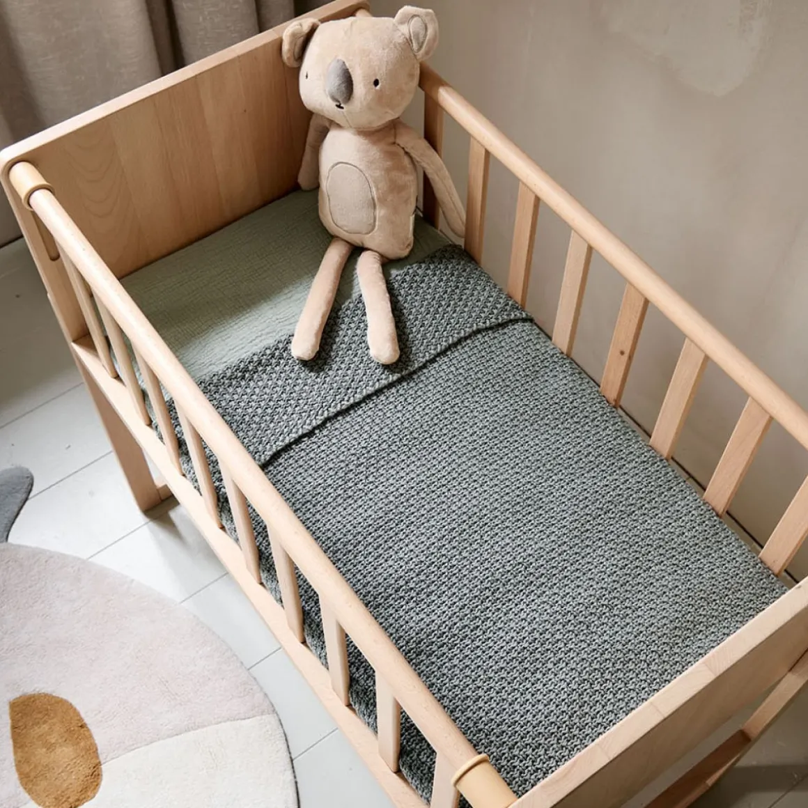 2-IN-1 CO-SLEEPER / AANSCHUIFBEDJE u00abNUAGEu00bb | NATUREL
