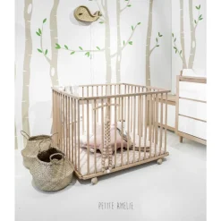 Inklapbare Baby Box u00abTigreu00bb 100x75 | Naturel