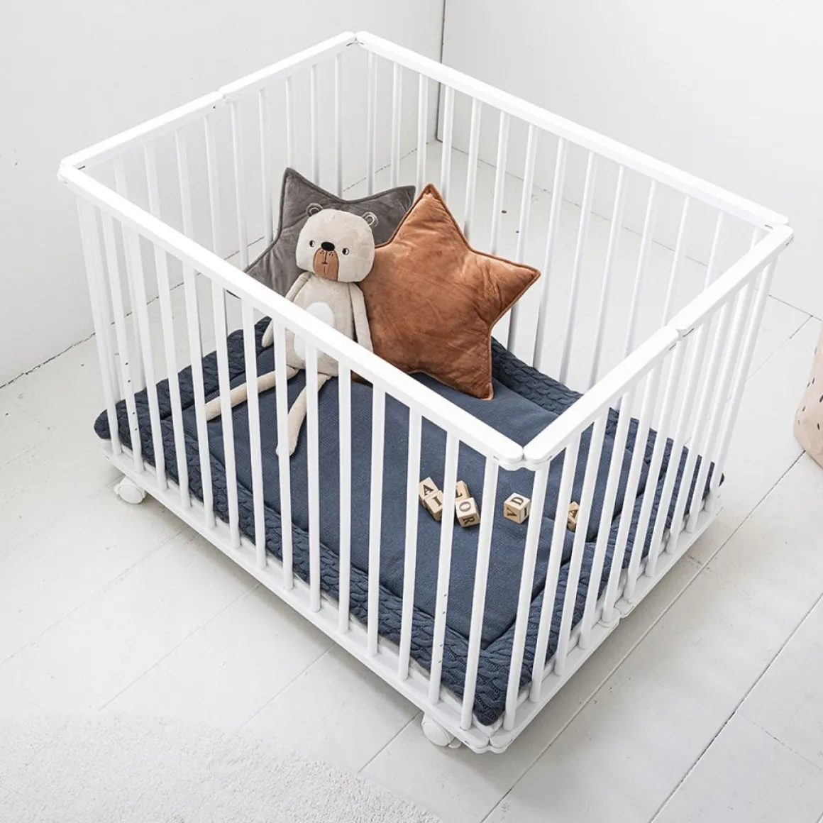 Inklapbare Baby Box "zu00e8bre" 100x75 | Wit