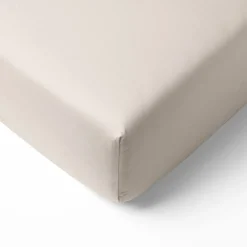 Jersey hoeslaken BIOLOGISCH KATOEN - Licht Taupe | 80 x 160 cm