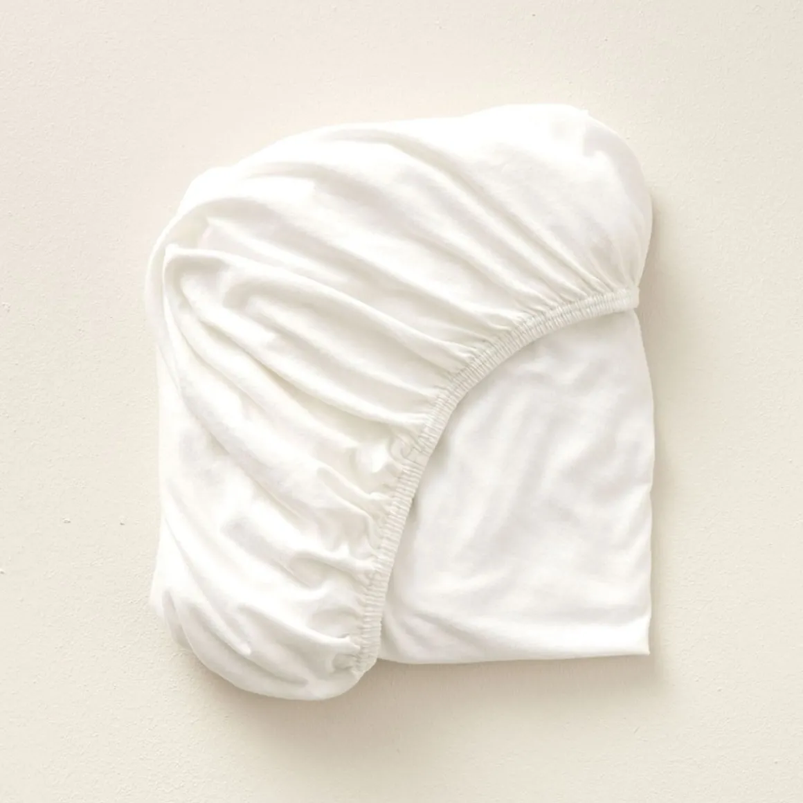 Jersey hoeslaken BIOLOGISCH KATOEN - wit | 80 x 160 cm