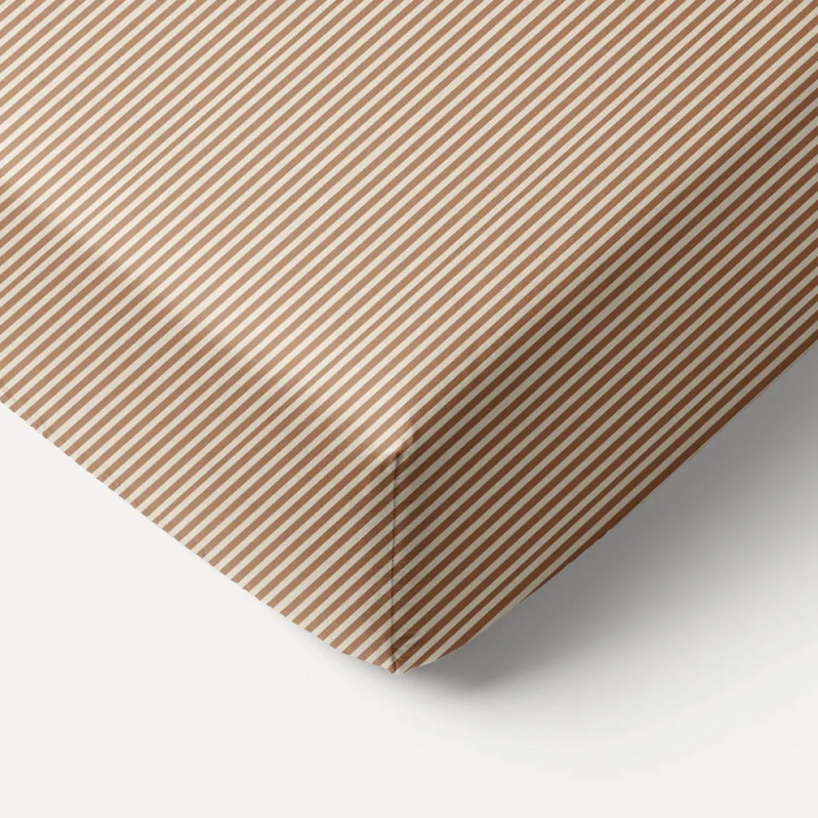 JUNIORBED HOESLAKEN 80 X 160 CM u00abSTRIPEDu00bb | BEIGE EN CARAMEL