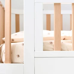 JUNIORBED HOESLAKEN 80 X 160 CM u00abPANSYu00bb | BEIGE-ROZE