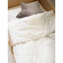 JUNIORBED HOESLAKEN 80 X 160 CM u00abSTARSu00bb | OFF-WHITE MET STERREN