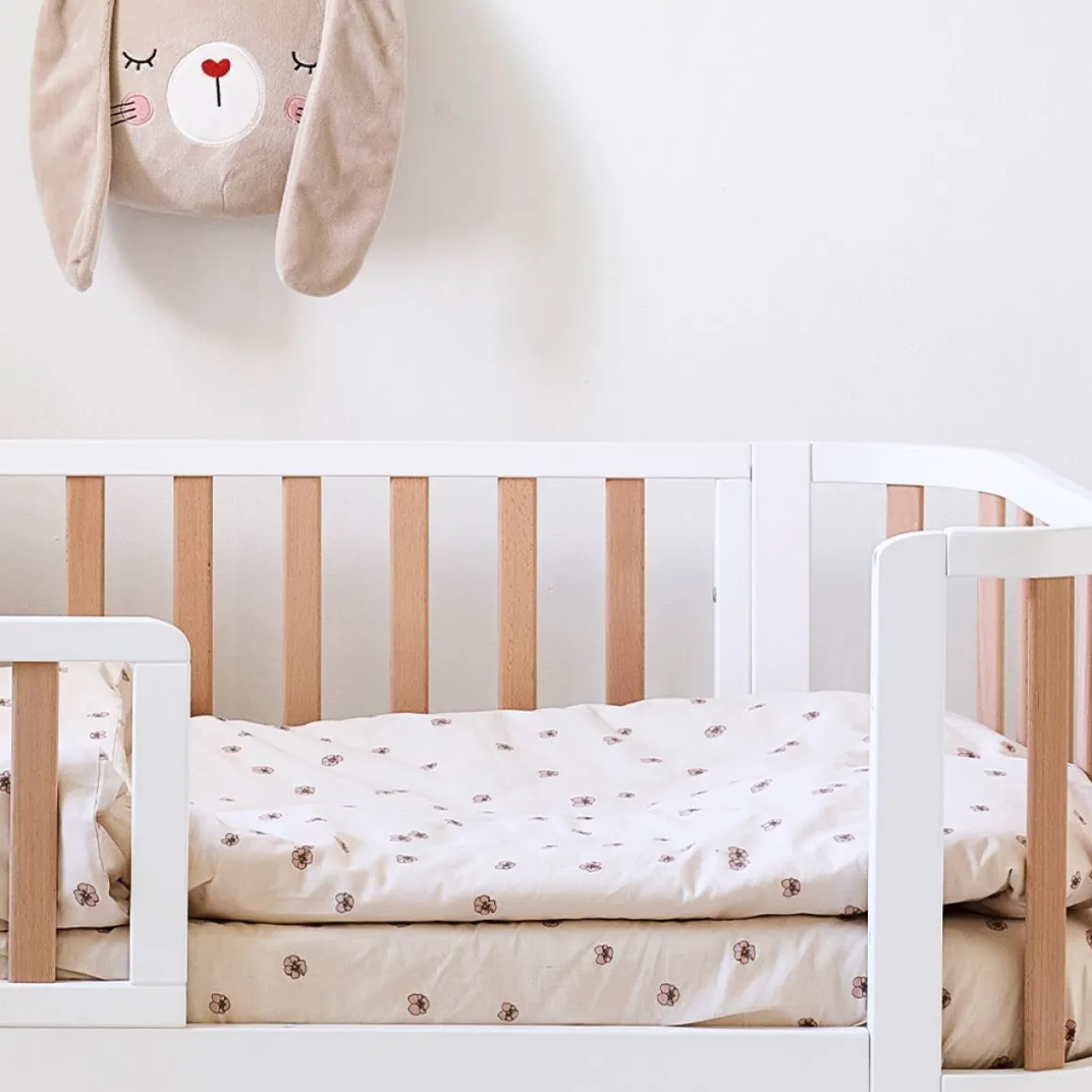 JUNIORBED HOESLAKEN 80 X 160 CM u00abPANSYu00bb | BEIGE-ROZE