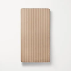 JUNIORBED HOESLAKEN 80 X 160 CM u00abSTRIPEDu00bb | BEIGE EN CARAMEL