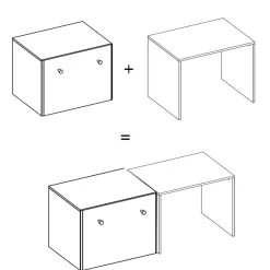 Kindertafel Brise Wit