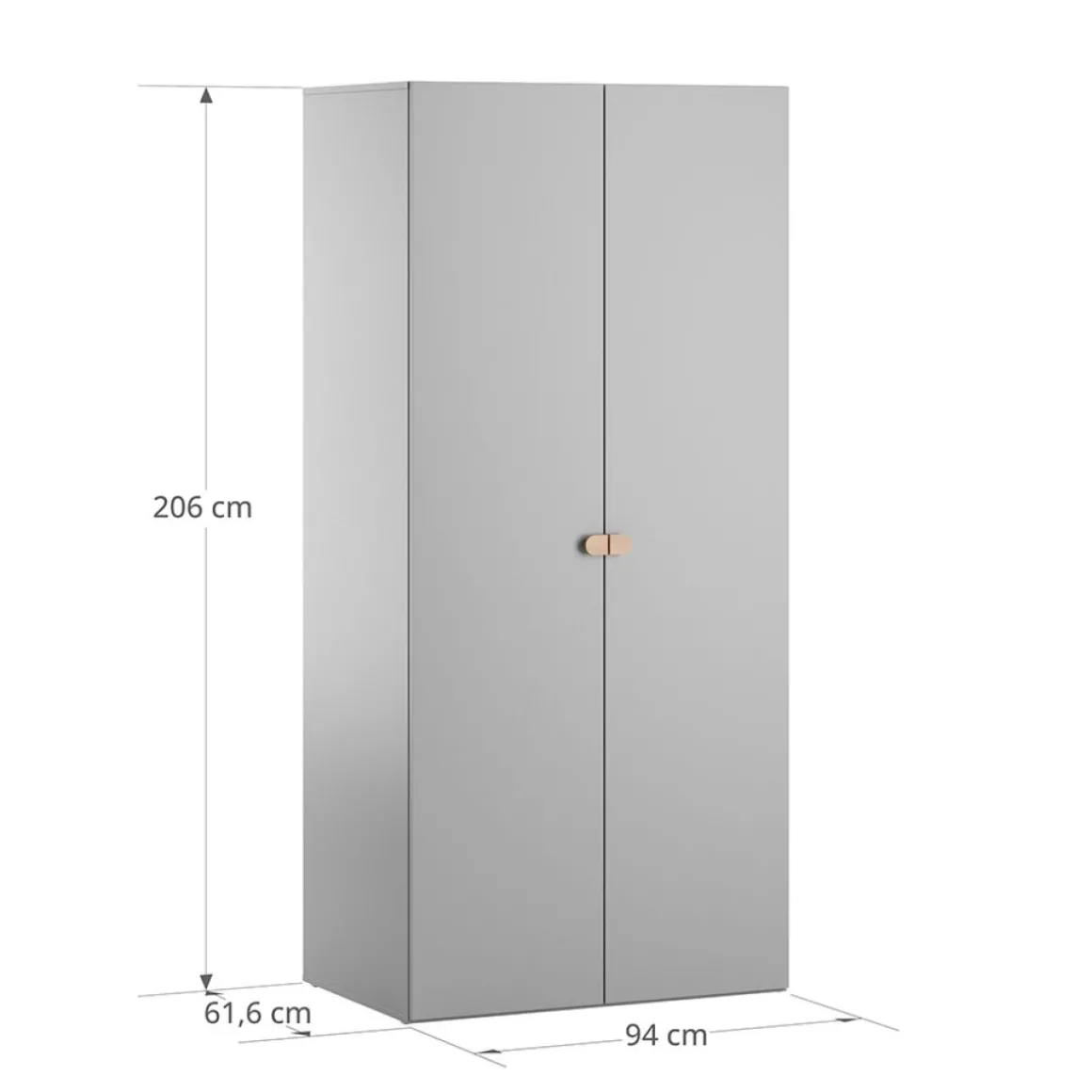 Kledingkast u00abu00c9TOILEu00bb | Grijs
