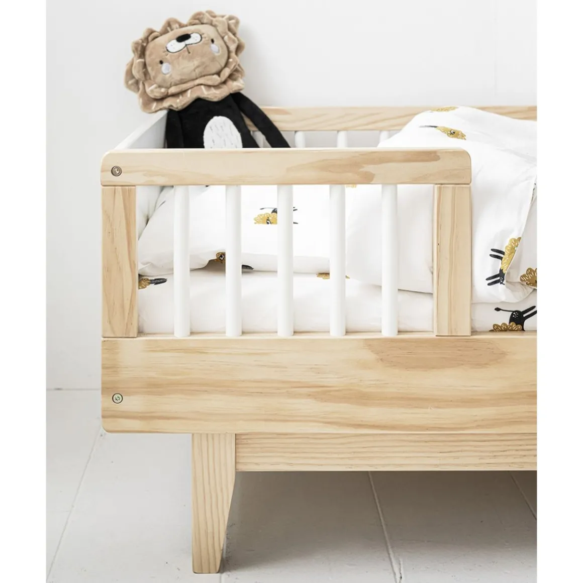 Knuffel leeuw - Leeuw knuffel Leo zwart bruin | 50cm