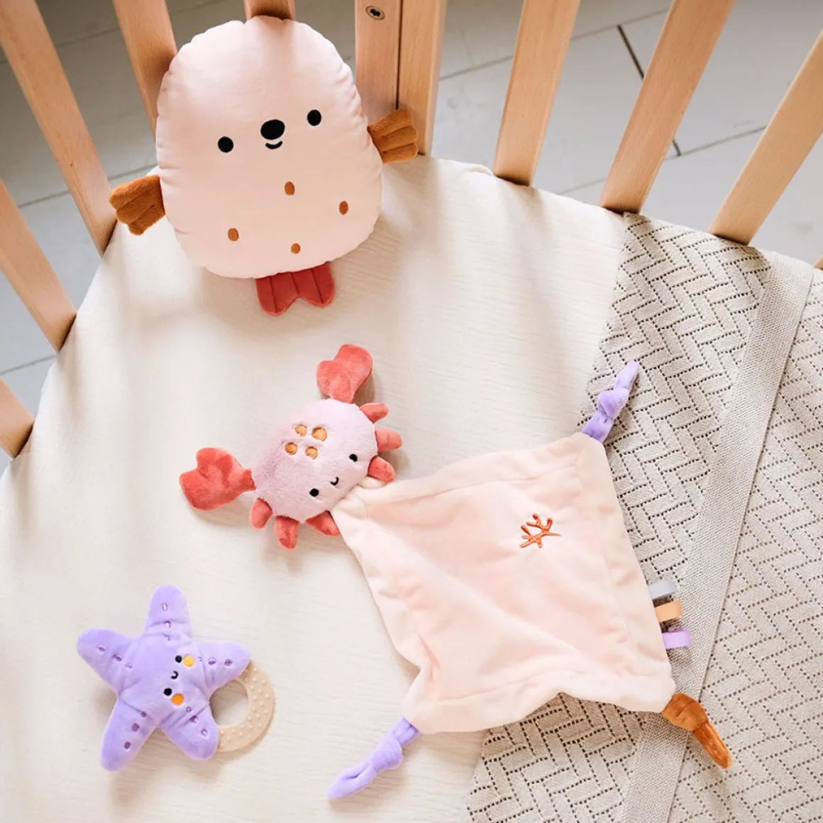 KRAAMCADEAU SET u00abOCu00c9ANu00bb | 3-DELIGE SET | PEACH