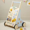 LOOPWAGEN BABY - HOUTEN LOOPWAGEN u00abMu00c9Tu00c9Ou00bb | MEERKLEURIG