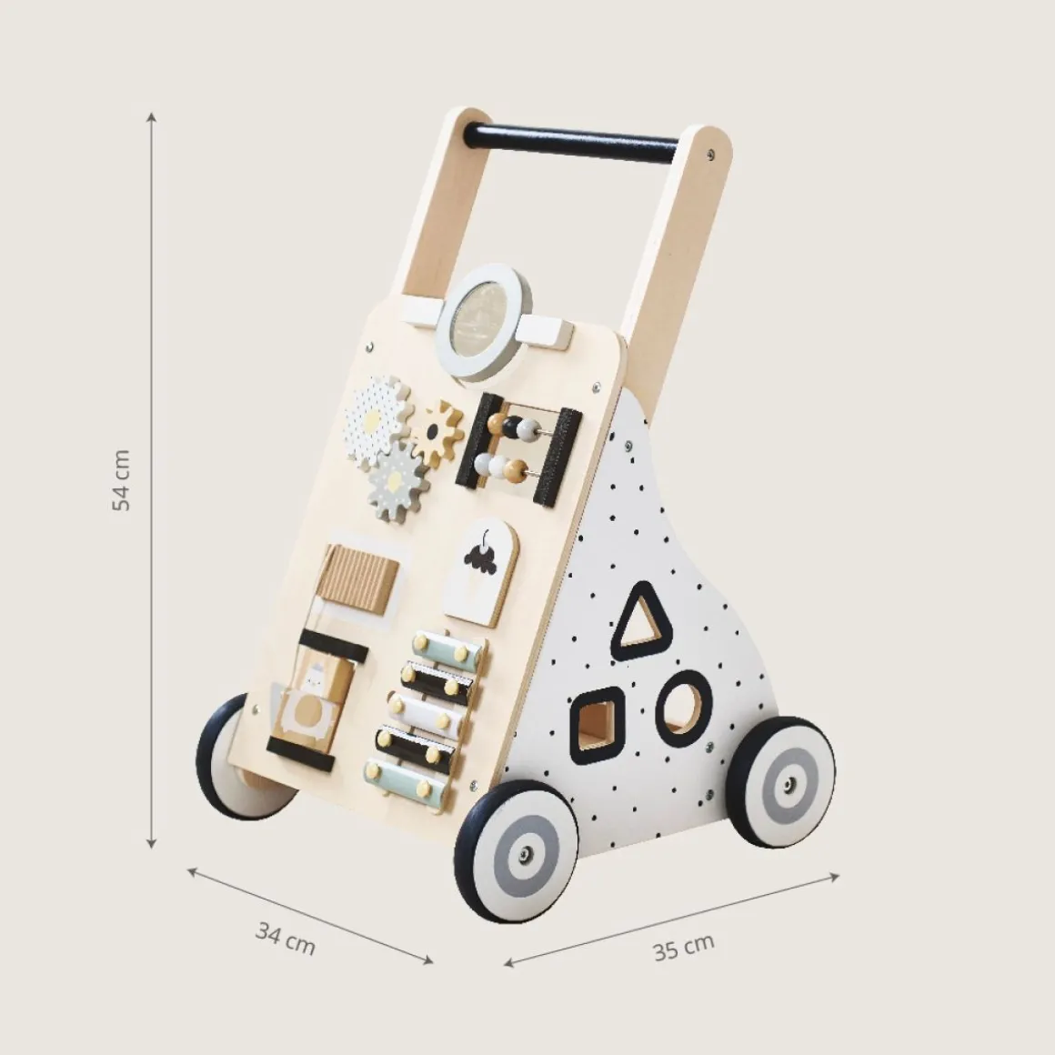 Loopwagen baby - Houten loopwagen | Naturel