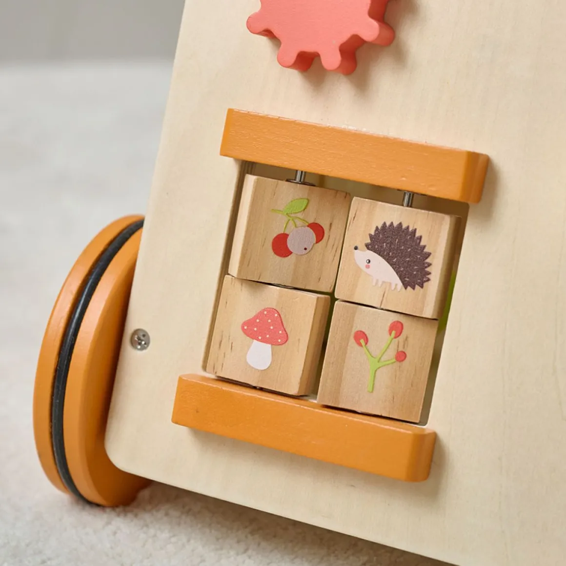 LOOPWAGEN BABY - HOUTEN LOOPWAGEN u00abFORu00caTu00bb | MEERKLEURIG
