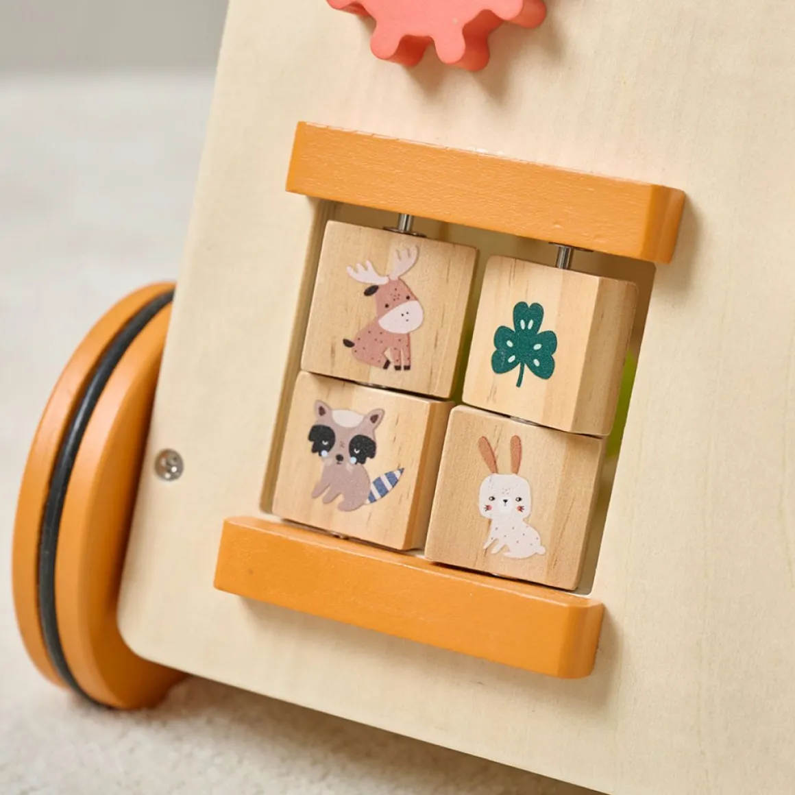 LOOPWAGEN BABY - HOUTEN LOOPWAGEN u00abFORu00caTu00bb | MEERKLEURIG