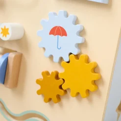 LOOPWAGEN BABY - HOUTEN LOOPWAGEN u00abMu00c9Tu00c9Ou00bb | MEERKLEURIG