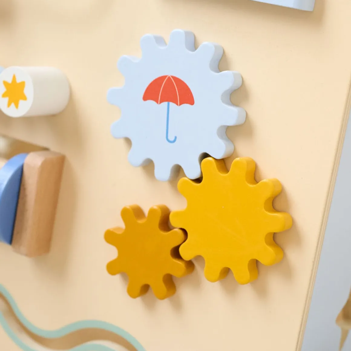 LOOPWAGEN BABY - HOUTEN LOOPWAGEN u00abMu00c9Tu00c9Ou00bb | MEERKLEURIG