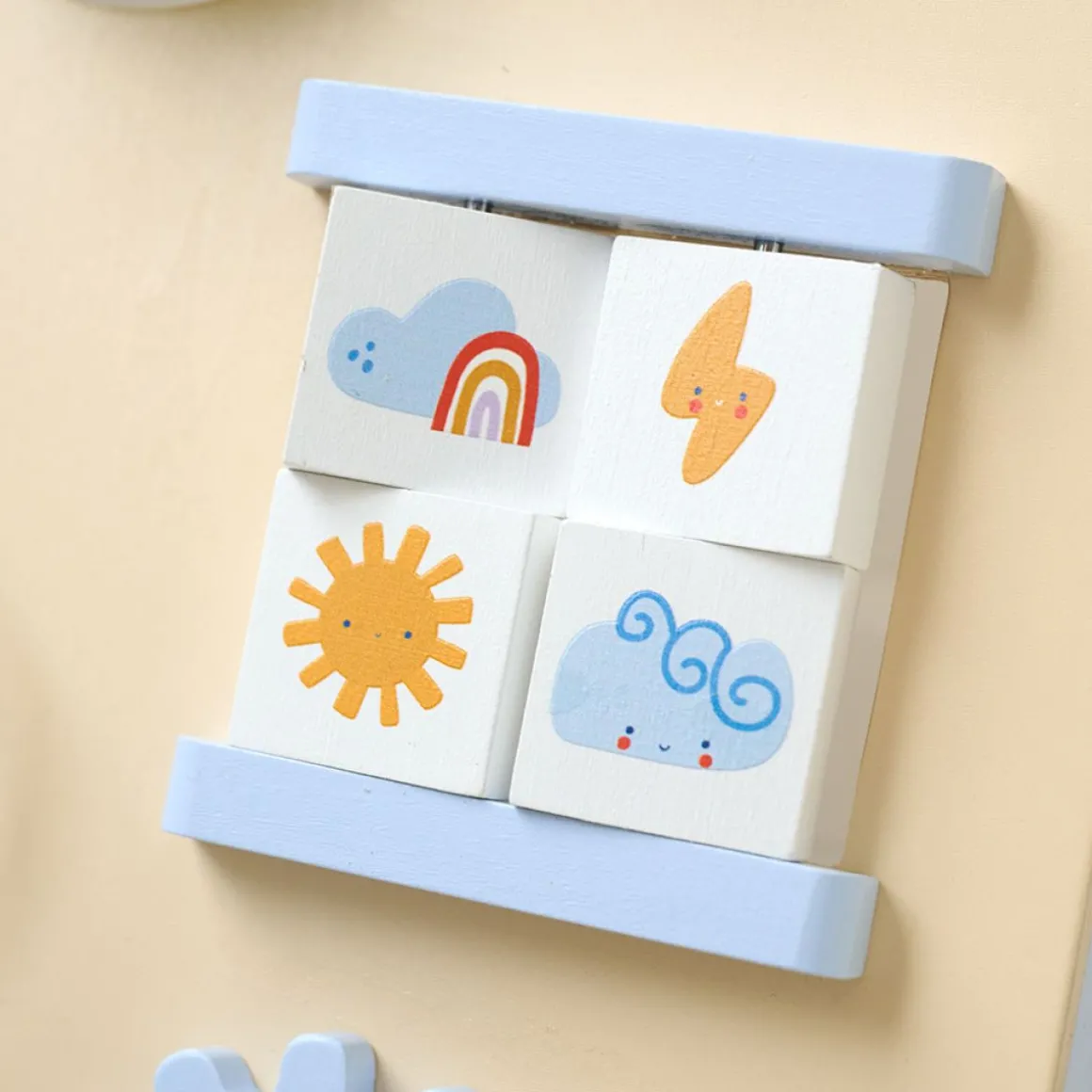 LOOPWAGEN BABY - HOUTEN LOOPWAGEN u00abMu00c9Tu00c9Ou00bb | MEERKLEURIG