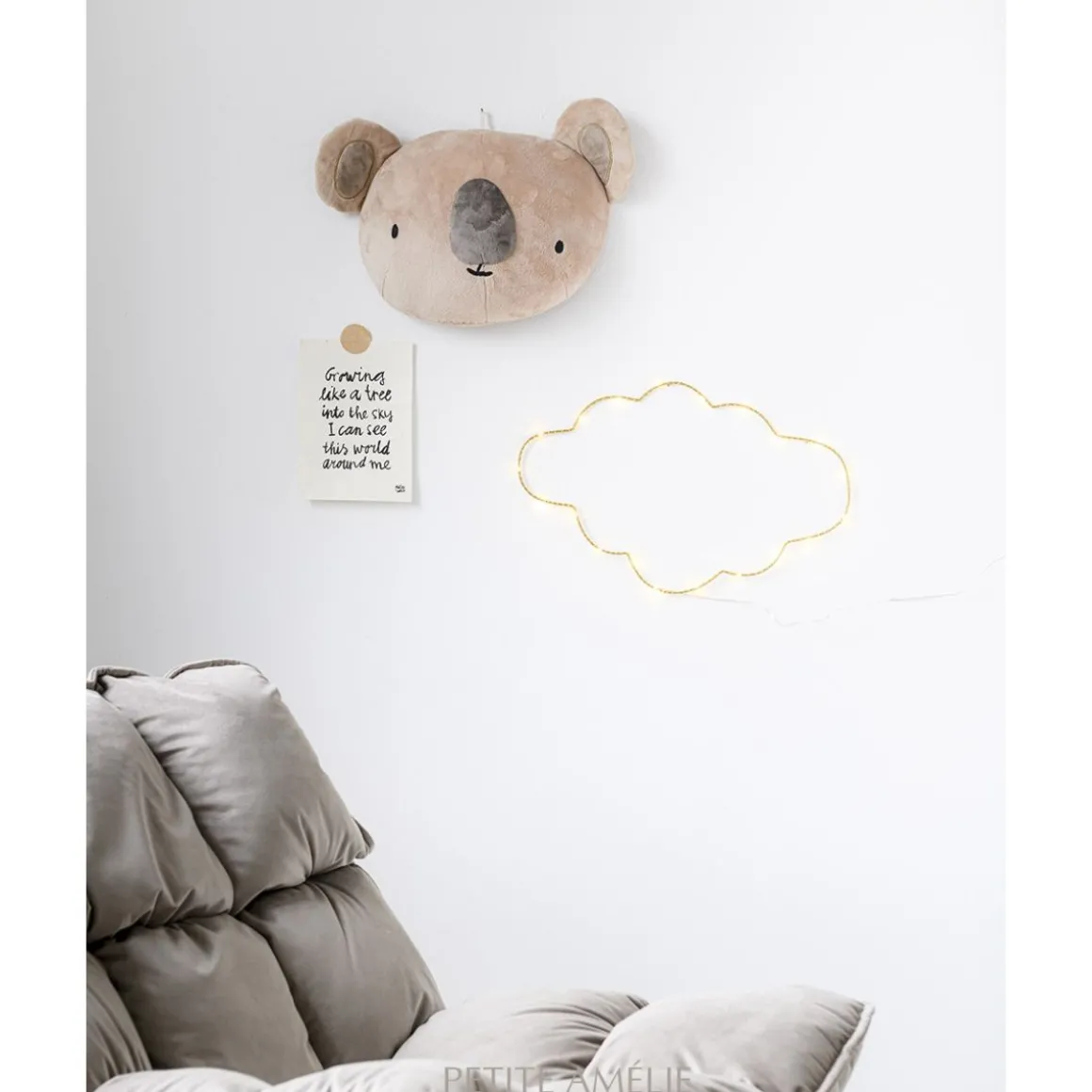 Luxe schommelstoel voor in babykamer | u00abCOCONu00bb | Grijs