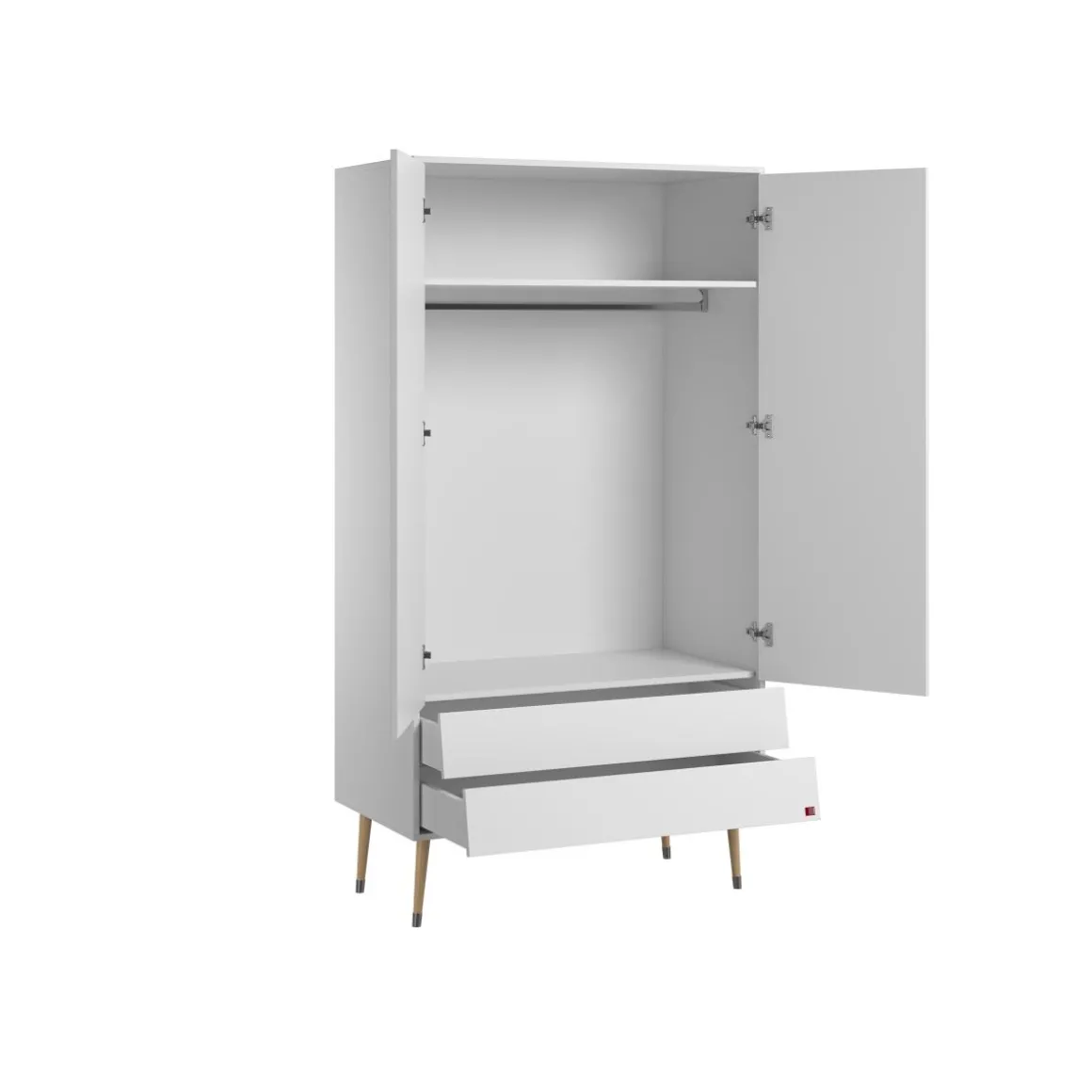 Meegroei ledikant 140x70 u00abBosqueu00bb | Wit