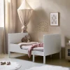 MEEGROEIBED / PEUTERBED u00abBRUMEu00bb INCL. LATTENBODEM | 80 X 140-200 CM | WIT