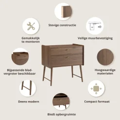 MEEGROEIBED u00abROSEAUu00bb | 70 X 140 CM | WALNOOT