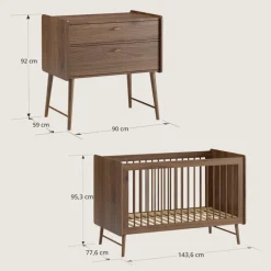 MEEGROEIBED u00abROSEAUu00bb | 70 X 140 CM | WALNOOT