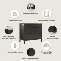 MEEGROEIBED u00abSOIEu00bb | 70 X 140 CM | ZWART