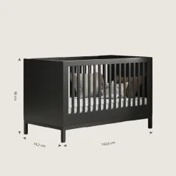 MEEGROEIBED u00abSOIEu00bb | 70 X 140 CM | ZWART