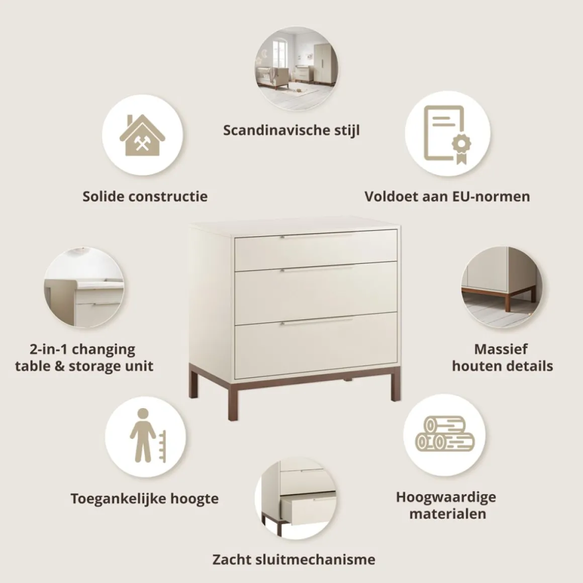 MEEGROEIBED u00abSOIEu00bb | 140 X 70 CM | OATMEAL