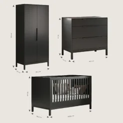 MEEGROEIBED u00abSOIEu00bb | 70 X 140 CM | ZWART