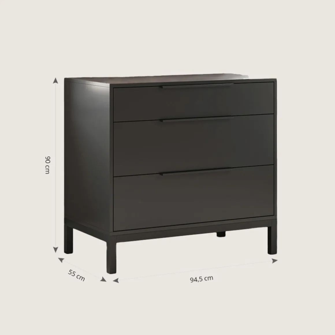 MEEGROEIBED u00abSOIEu00bb | 70 X 140 CM | ZWART