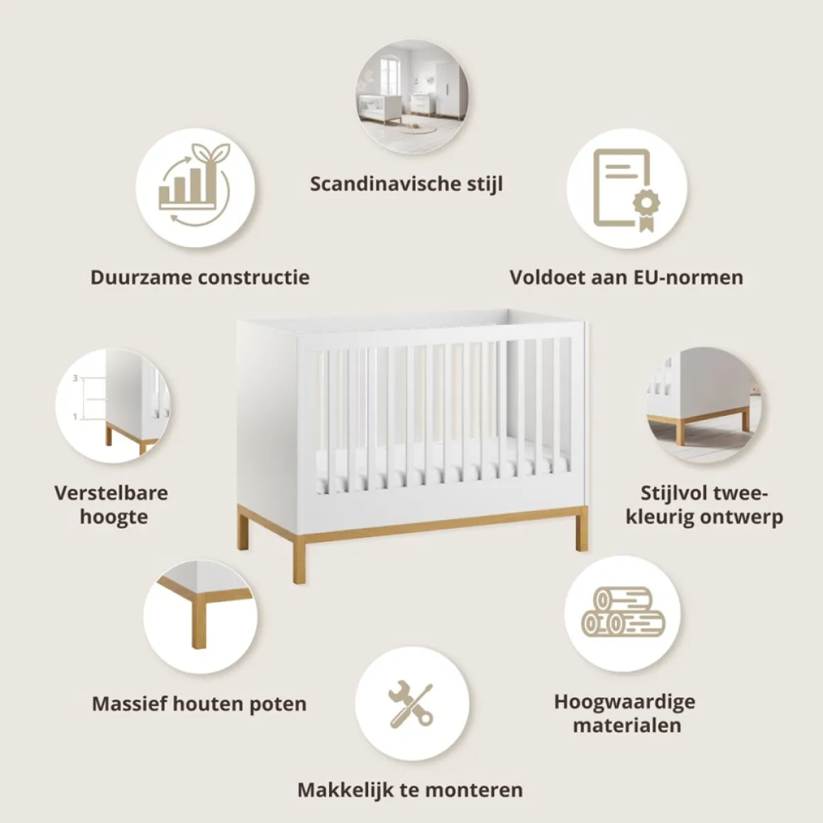 MEEGROEIBED u00abSOIEu00bb | 140X70 CM | WIT