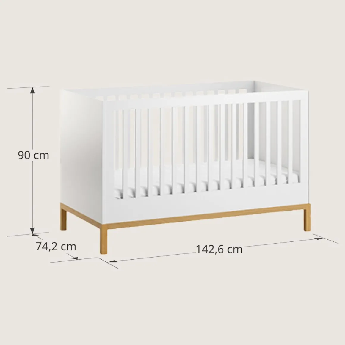 MEEGROEIBED u00abSOIEu00bb | 140X70 CM | WIT
