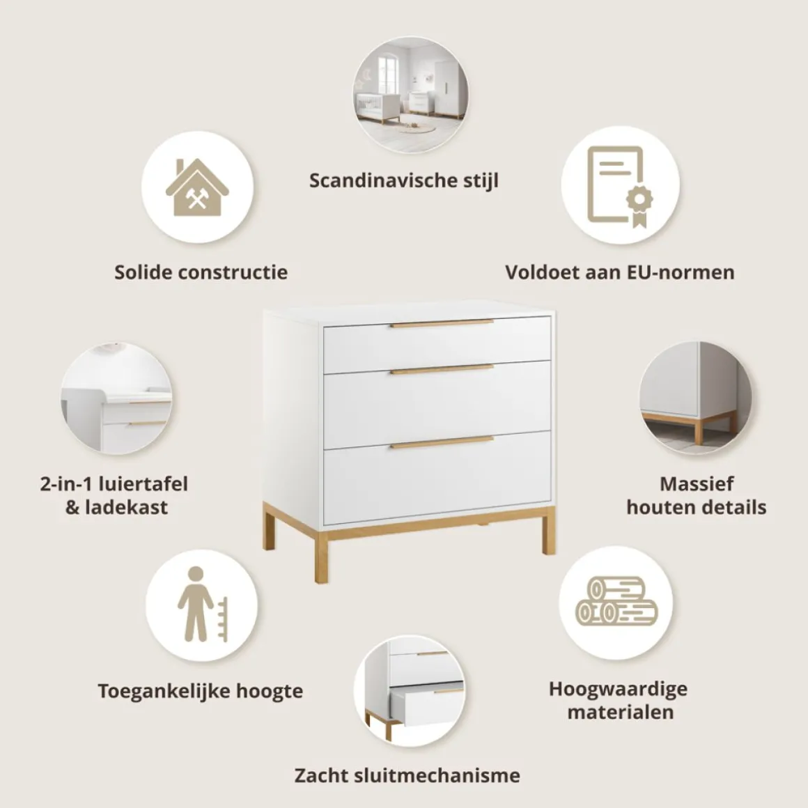MEEGROEIBED u00abSOIEu00bb | 140X70 CM | WIT