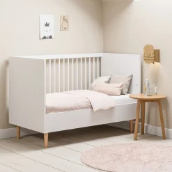 Meegroeibed 140x70cm u00abu00c9TOILEu00bb | Wit