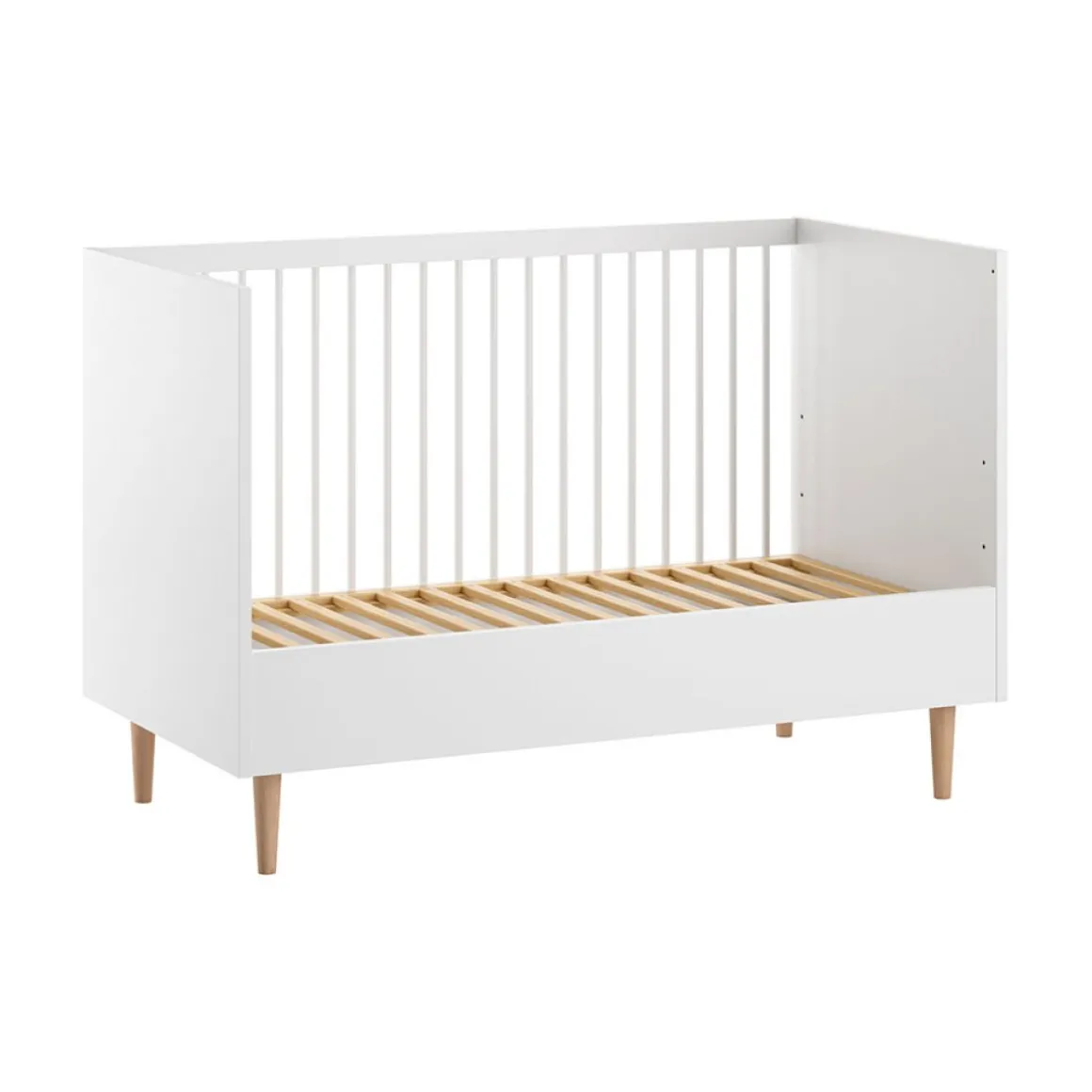 Meegroeibed 140x70cm u00abu00c9TOILEu00bb | Wit
