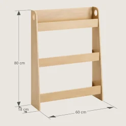 MONTESSORI BOEKENKAST u00abELLIPSEu00bb | NATUREL
