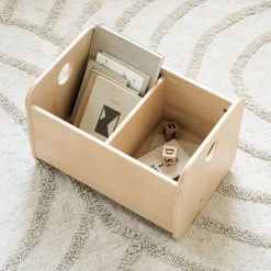 MONTESSORI HOUTEN SPEELGOEDKIST u00abELLIPSEu00bb | NATUREL