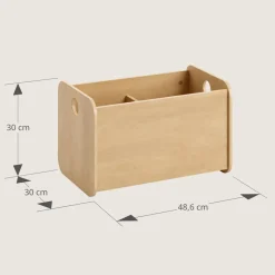 MONTESSORI HOUTEN SPEELGOEDKIST u00abELLIPSEu00bb | NATUREL