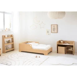 MONTESSORI TAFEL EN TWEE STOELEN u00abELLIPSEu00bb | NATUREL