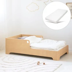 MONTESSORI VLOERBED u00abELLIPSEu00bb | 70 X 140 CM | NATUREL