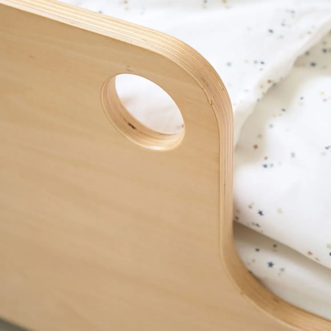 MONTESSORI VLOERBED u00abELLIPSEu00bb | 70 X 140 CM | NATUREL