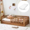MONTESSORI VLOERBED u00abNIDu00bb | 70 X 140 CM | WALNOOT